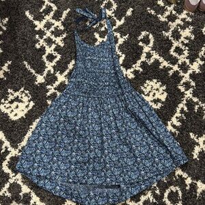 blue Free People halter dress
